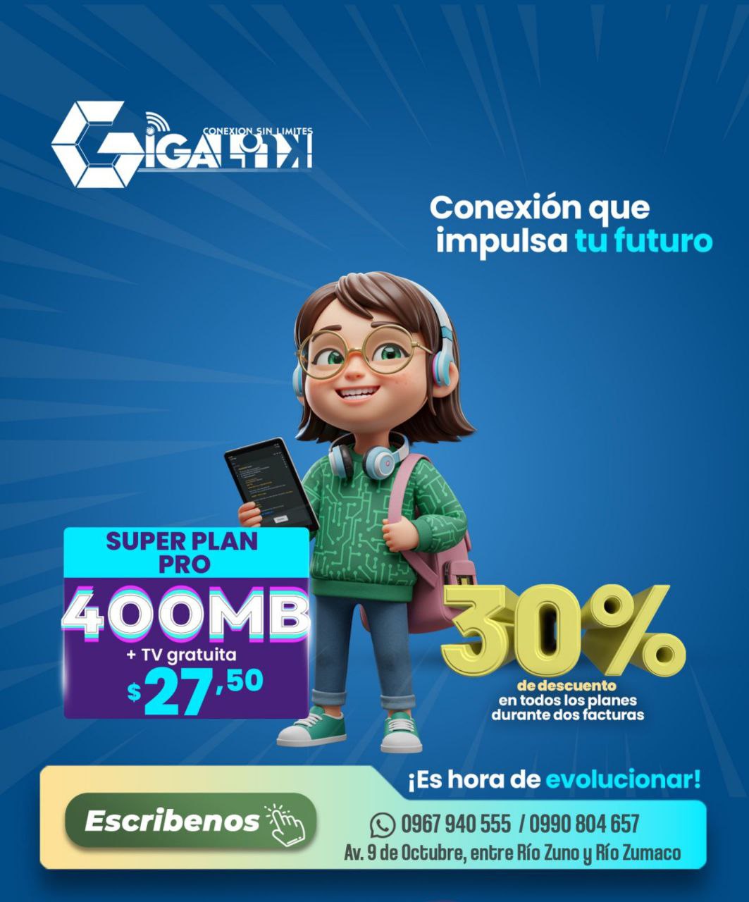 Inicio gigalink internet rápido puyo ecuador planes3